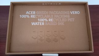 Cardboard packaging of Chromebook Vero 514