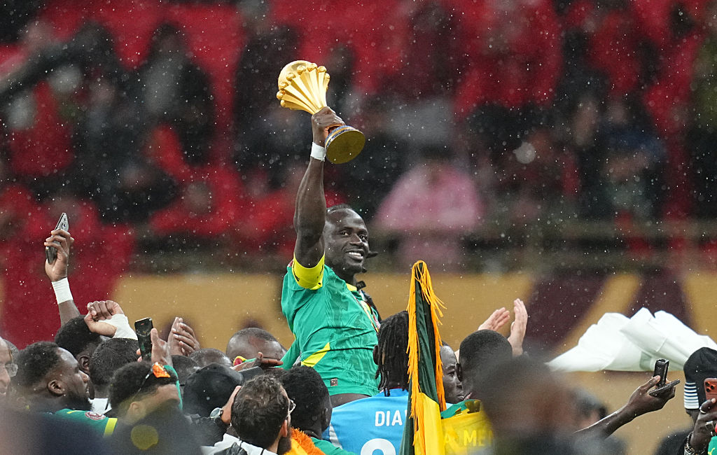 Sadio Mane of Senegal celebrate during the AFCON final between Morocco and Senegal at Complexe Sportif Prince Moulay Abdellah, Rabat, Morocco on January 19, 2026. (Photo by Ulrik Pedersen/NurPhoto via Getty Images)