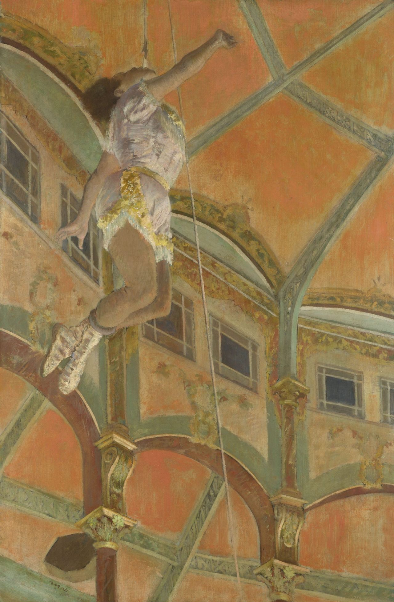 Edgar Degas’s 1879 painting Miss La La at the Cirque Fernando.