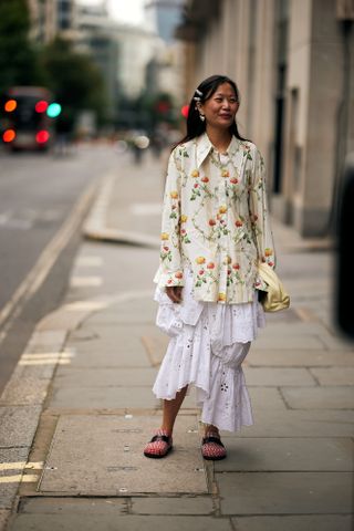 Streetstyle der London Fashion Week.