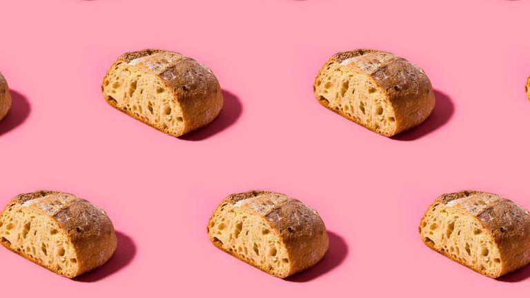 Healthy flour alternatives bread repeating pattern