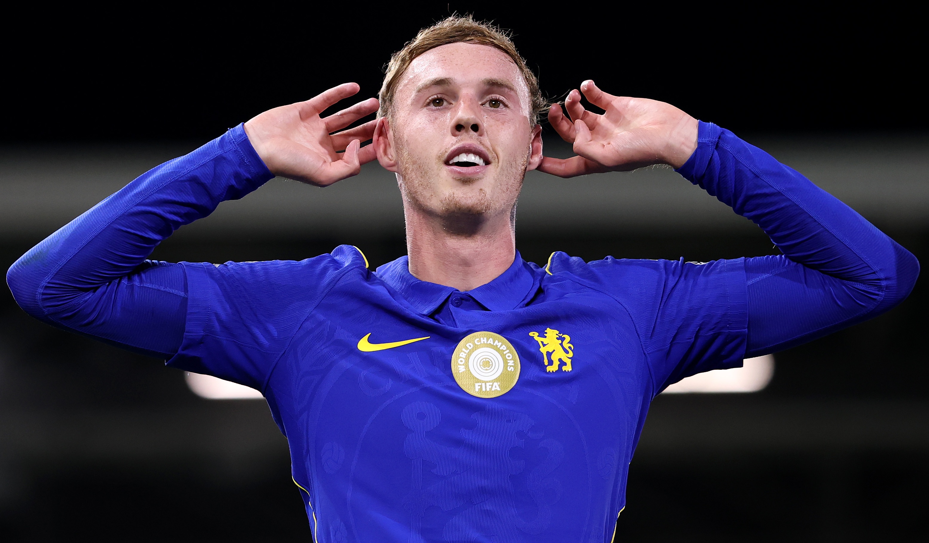 Cole Palmer of Chelsea celebrates scoring his team&rsquo;s third goal during the Premier League 2026/27 match between Fulham and Chelsea FC at Craven Cottage on August 24, 2026 in London, England