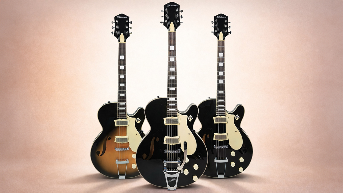 Silvertone reissued 1446 semi-hollow electric