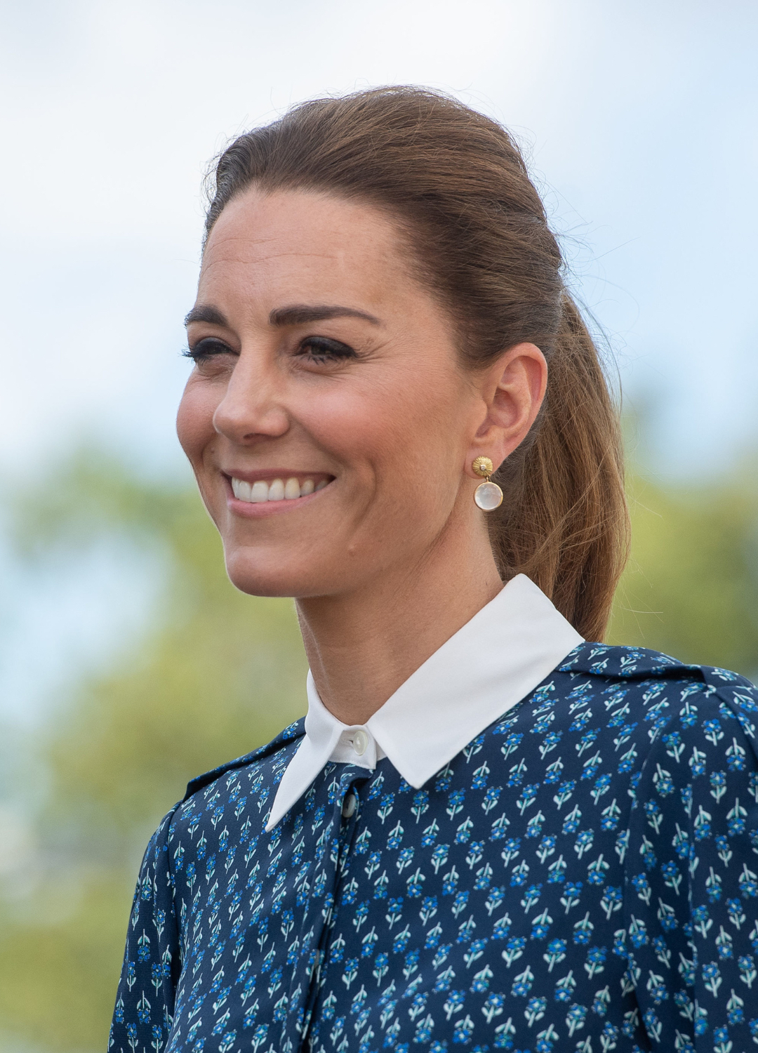 Catherine, Duchess of Cambridge visits Queen Elizabeth Hospital in King's Lynn as part of the NHS birthday celebrations on July 5, 2020 in Norfolk, England