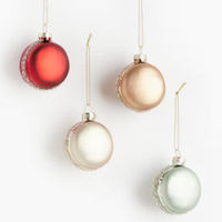 H&M Macaroon Christmas decorations, Pack of 4