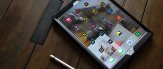 Tablet showing multiple Adobe apps