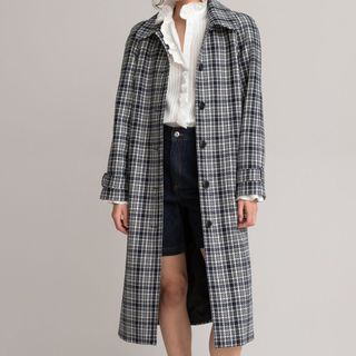 La Redoute Checked Long Coat