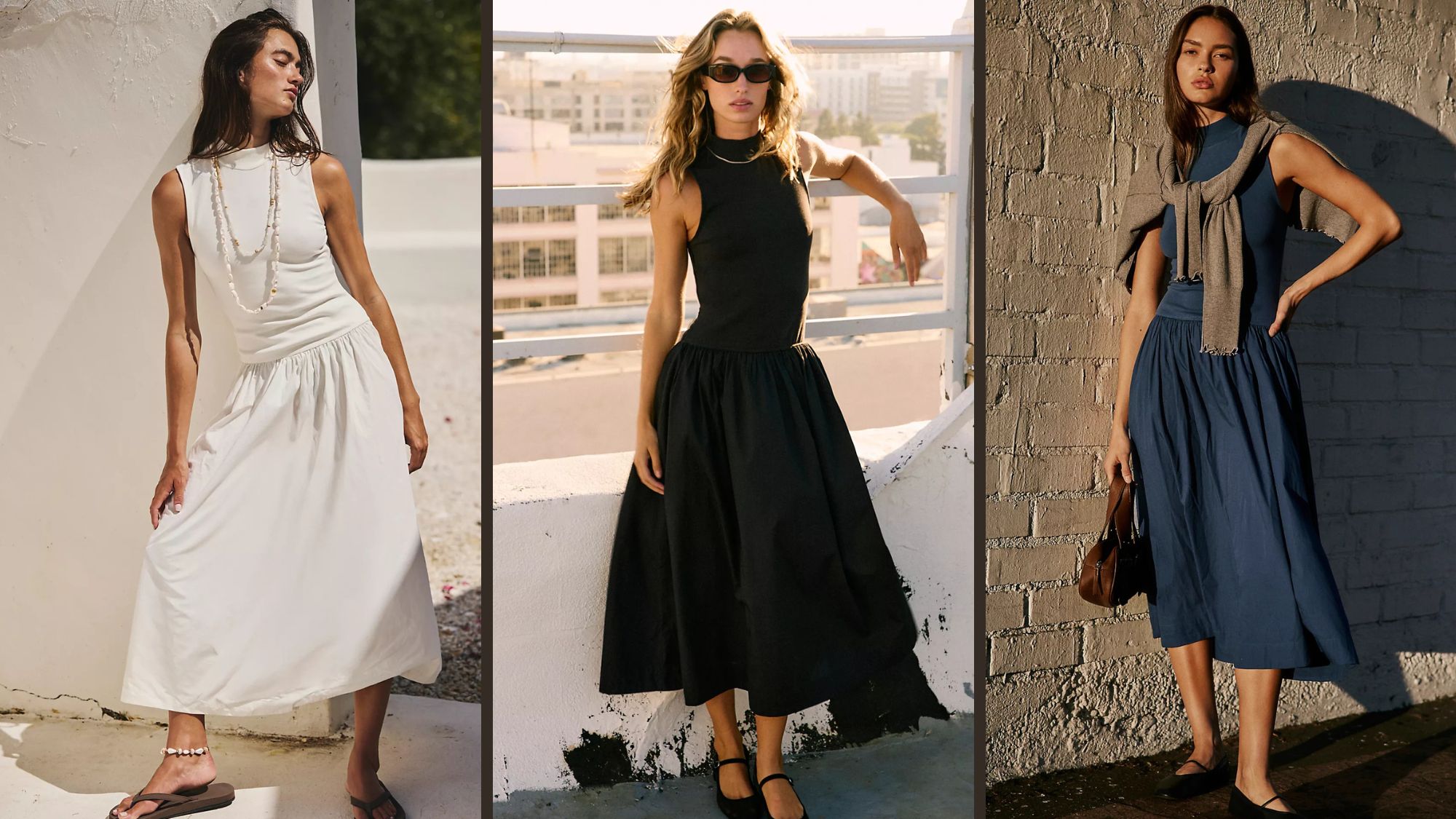 Free People Pepita Midi Dress