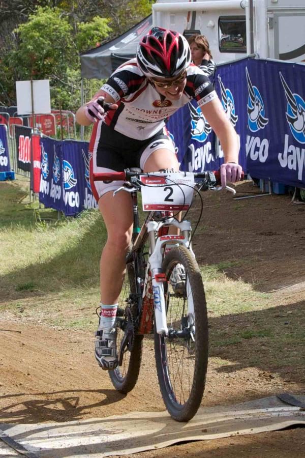 Jenni King in the short track.