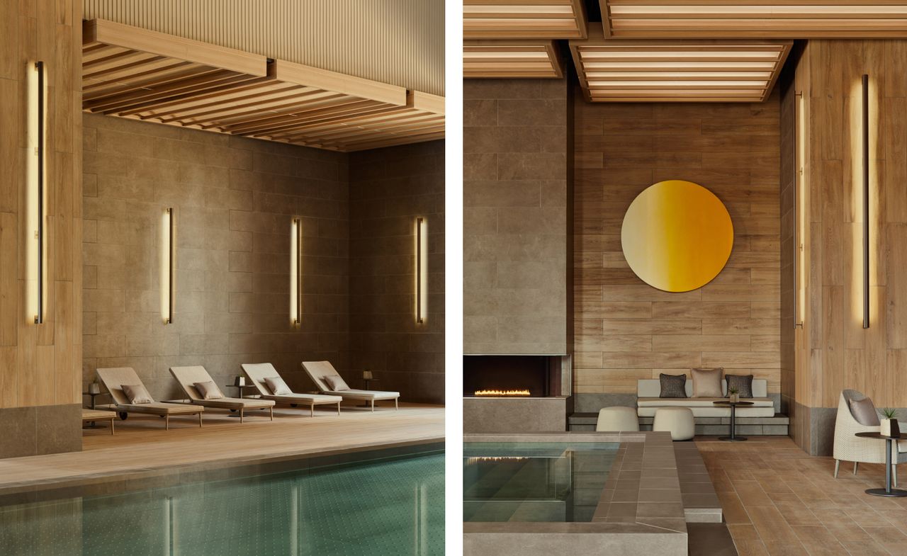 Janu Tokyo boasts a tranquil spa featuring a swimming pool and relaxation seats