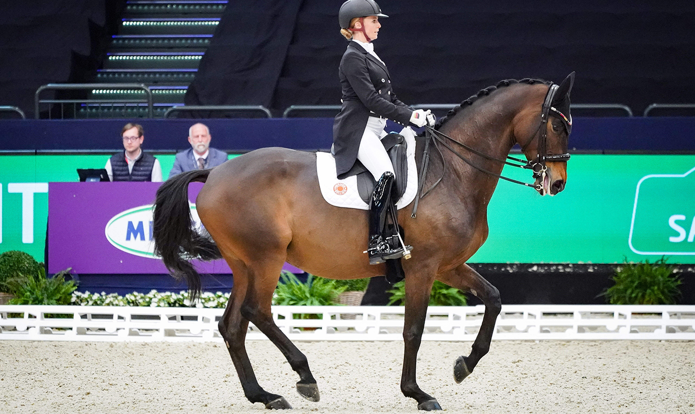 Jessica von Bredow-Werndl and TSF Dalera BB in action during the World Cup Final
