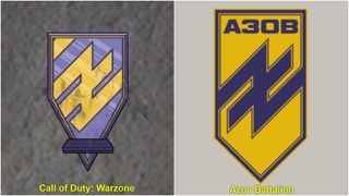 warzone emblem and azov battalion comparison image