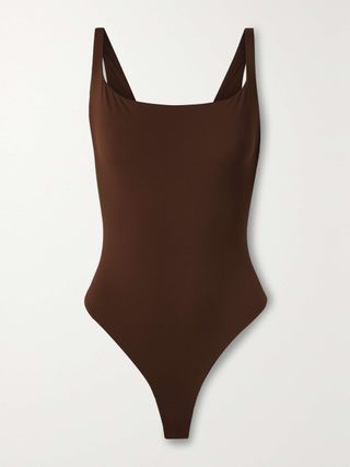 Fits Everybody Square Neck Bodysuit - Cocoa