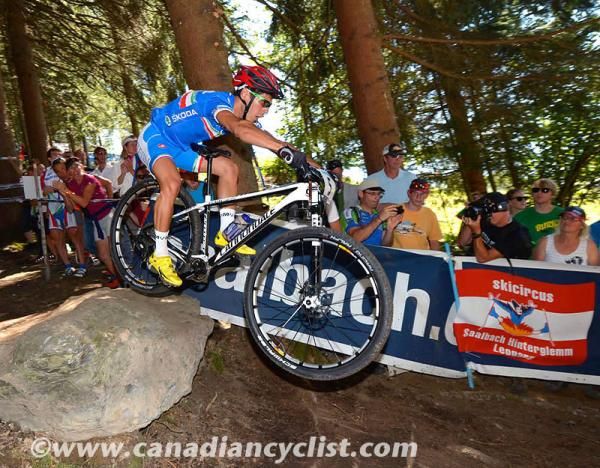Marco Fontana (Italy) goes over the rock drop