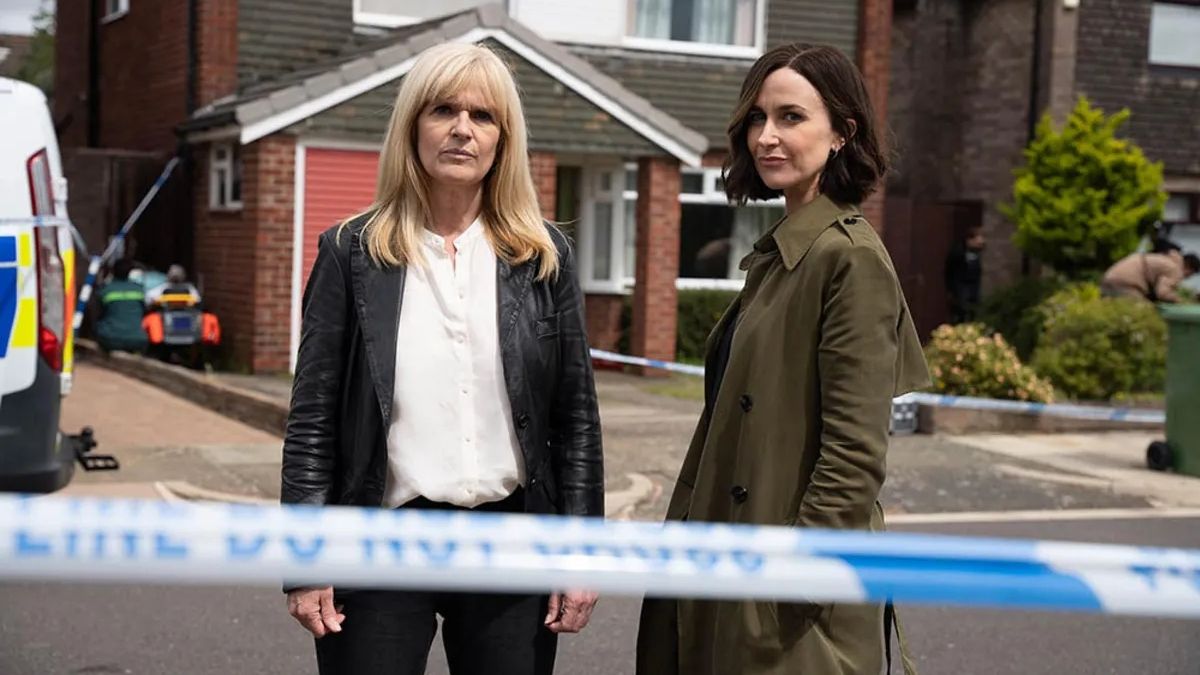 Siobhan Finneran and Katherine Kelly look at camera and lead Protection cast as DI Liz Nyles and DCI Hannah Wheatley