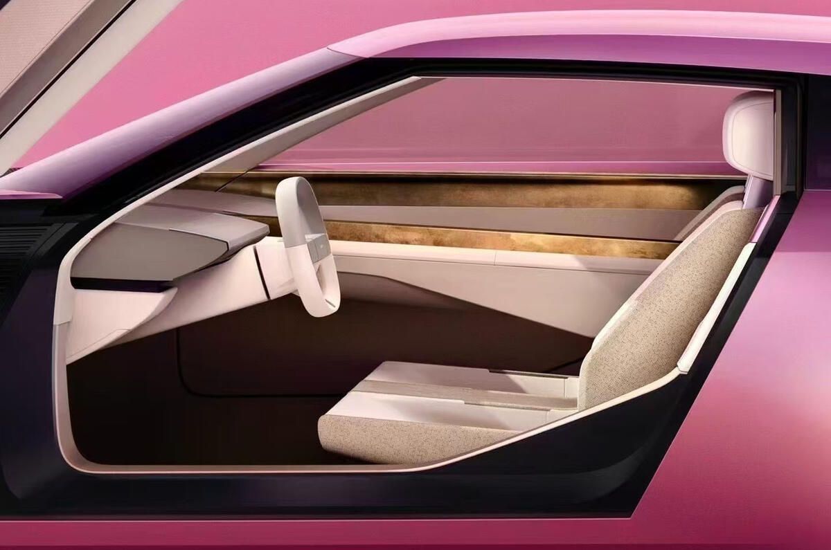 Jaguar concept car in pink