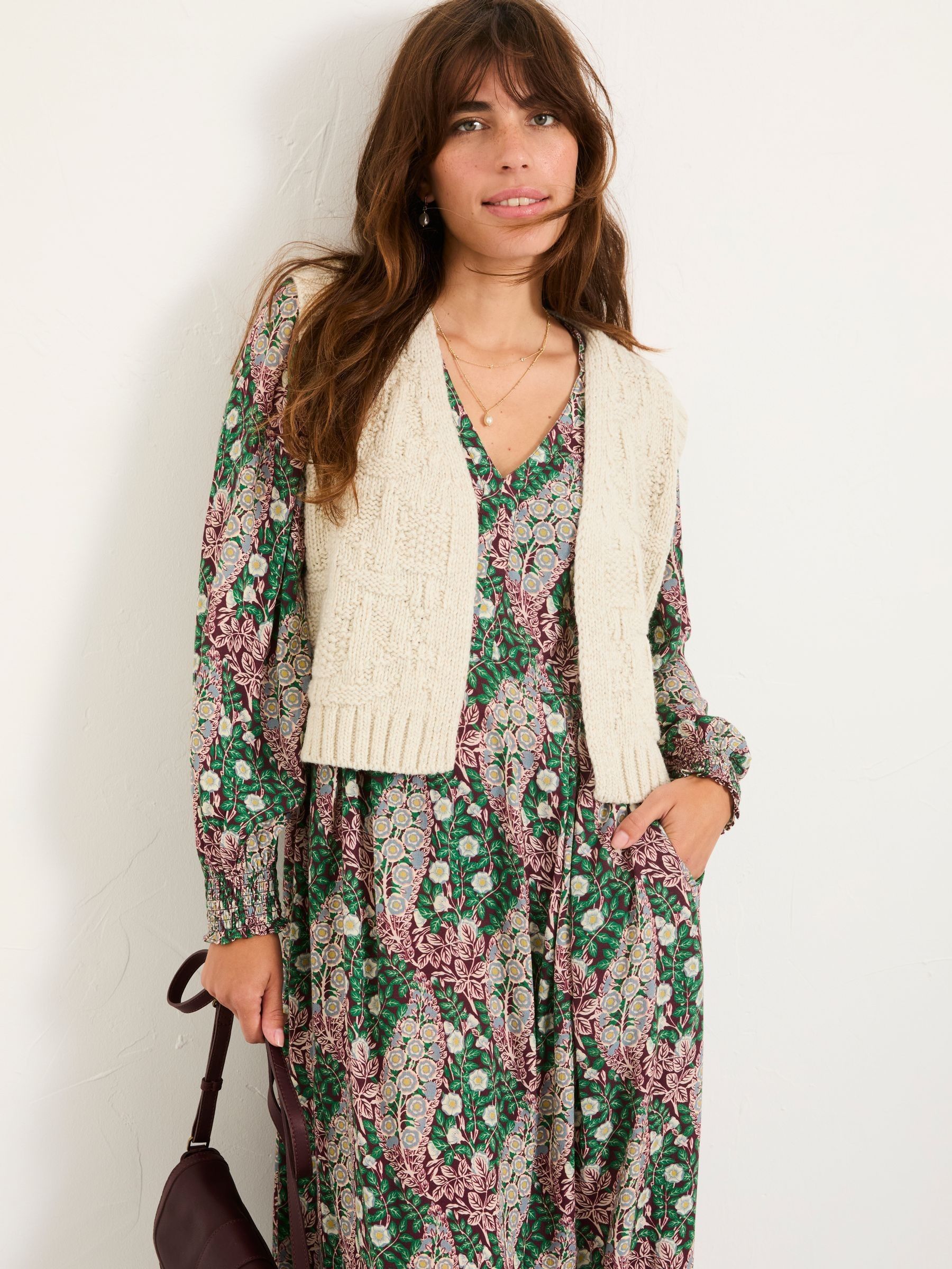 Ivory Tulip Knitted Waistcoat