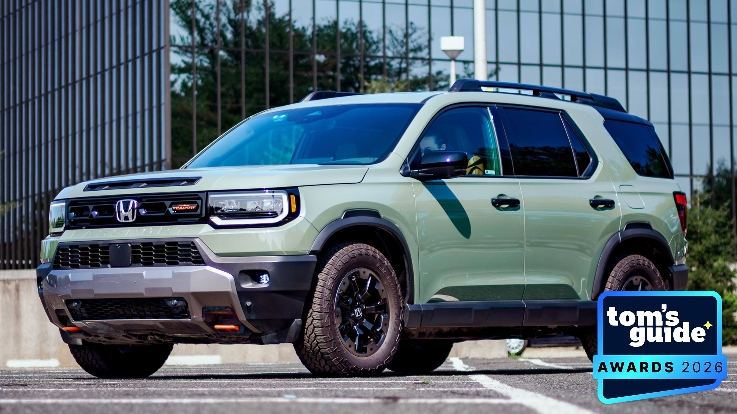The 2026 Honda Passport with a TG Awards 2026 badge