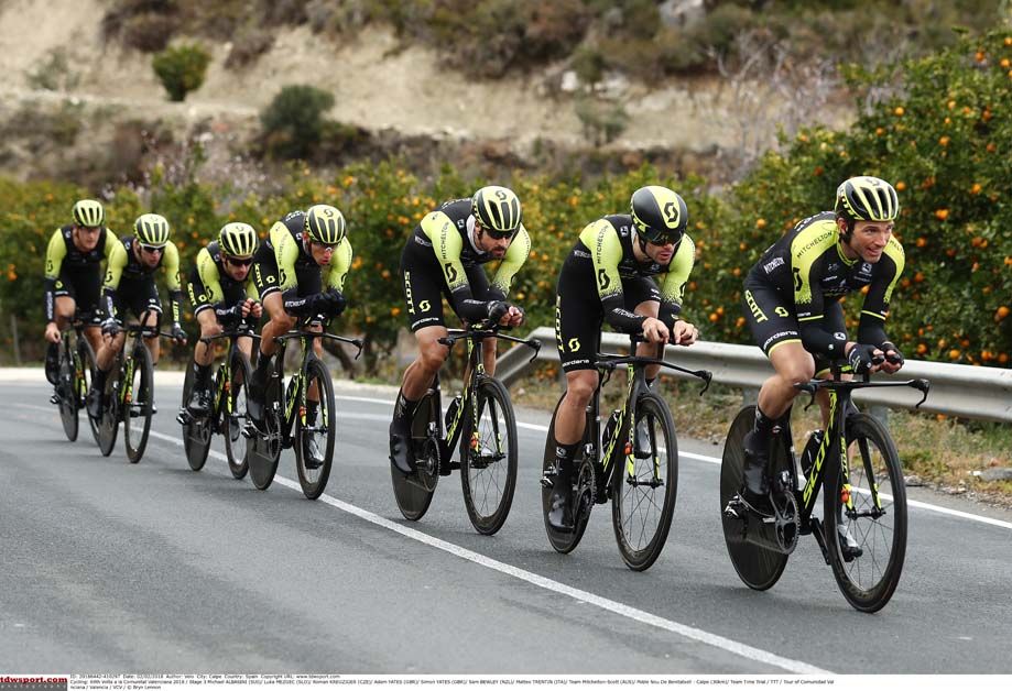 Mitchelton-Scott lined out