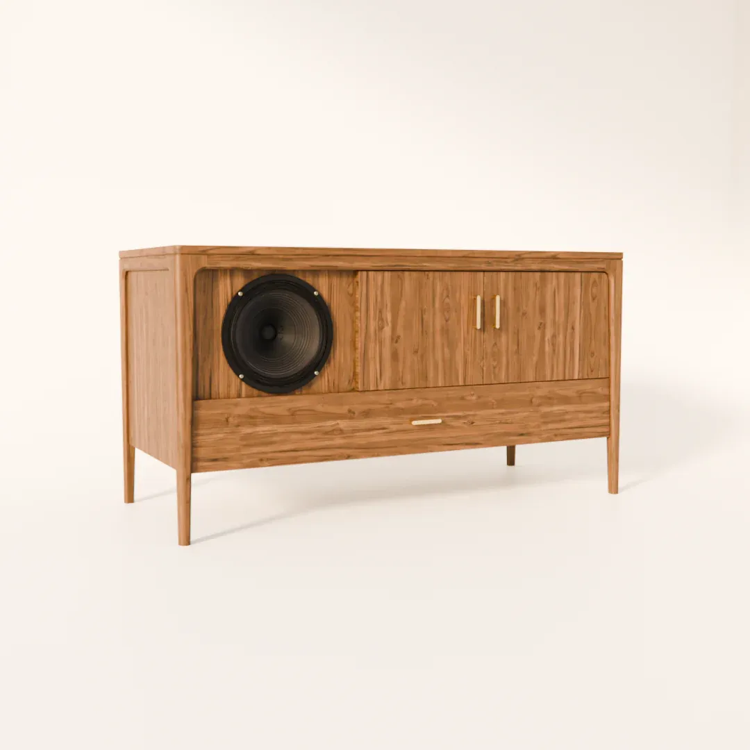 Sonforma Serenada with the speaker cone exposed