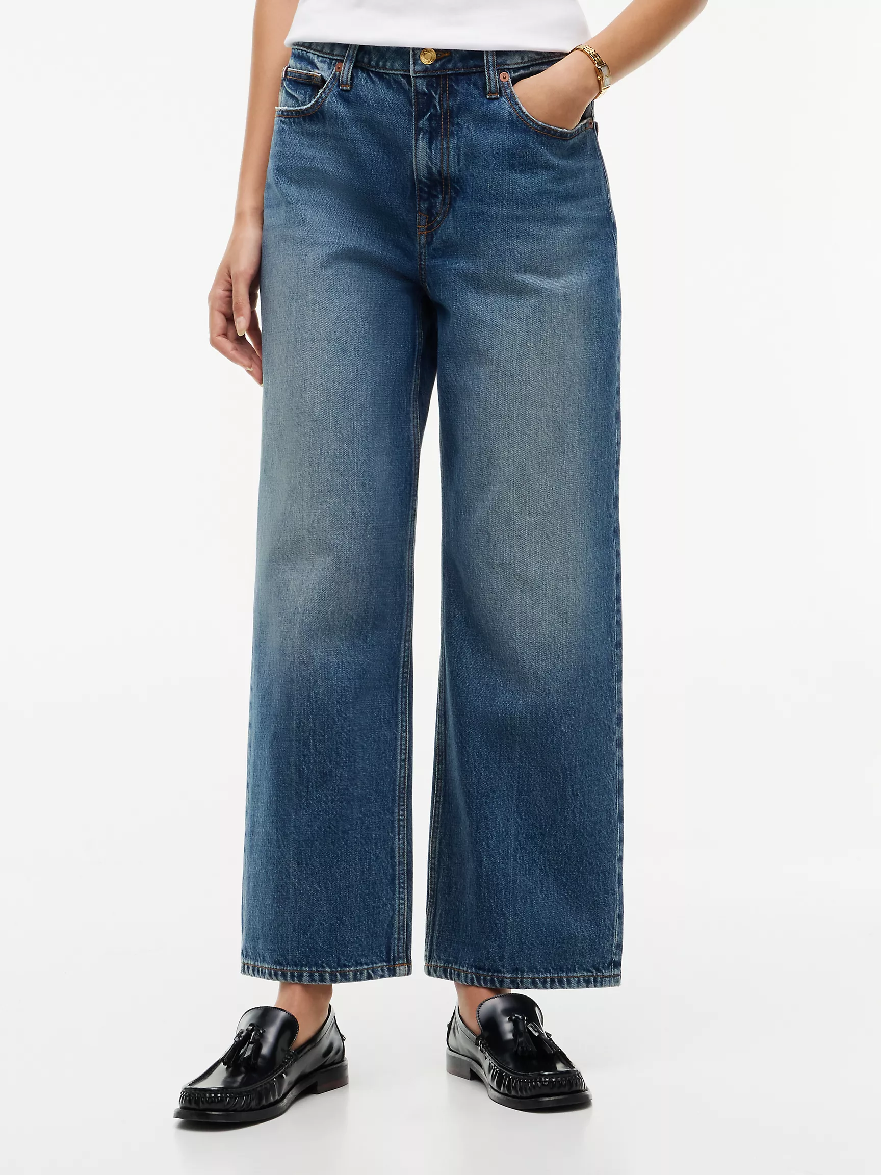 Tommy Hilfiger, High-Rise Modern Wide Leg Jean