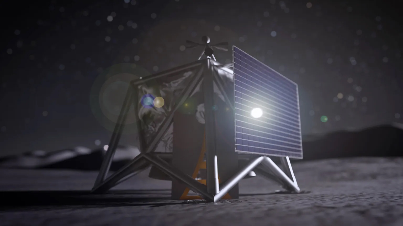 A NASA rendering of the MoonFall drone