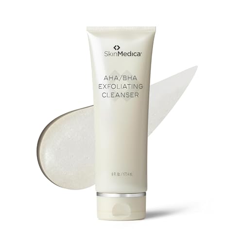 Skinmedica Aha/bha Exfoliating Face Wash - Gentle Facial Exfoliating Scrub With Jojoba Oil for Smoother, Radiant Skin - Helps Improve the Appearance of Skin Tone & Texture (6 Fl Oz)