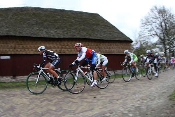 Czech national road champion, Martina Ruzickova (S.C. Michela Fanini Record Rox) passes through the tourist village of Orvelte.