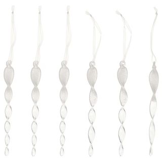 VINTERFINT Icicle-Shaped Tree Ornaments against a white background. 