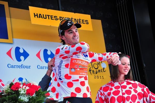 Samuel S&aacute;nchez (Euskaltel-Euskadi) is the new mountains leader at the Tour de France.