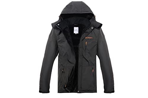 Projects Men's Waterproof Breathable Ski Snow Jacket Fleece 