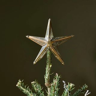 Nkuku Bakara Star Tree Topper - Antique Brass