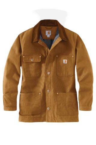 Carhartt Men's Duck Chore Jacket C001 (regular and Big & Tall Sizes), Brown, Large