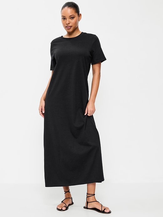 black dress with t shirt underneath BAYLEEE KYLO BLACK TUBE MINI DRESS – Bayleee main image 0
