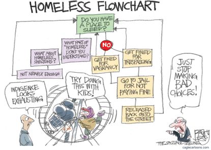 Editorial Cartoon U.S. Poverty Trap