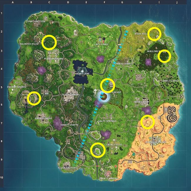 Fortnite: All shooting gallery locations | PC Gamer