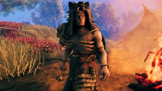 Valheim player viking wearing the Bjorn equipment from the Call to Arms update