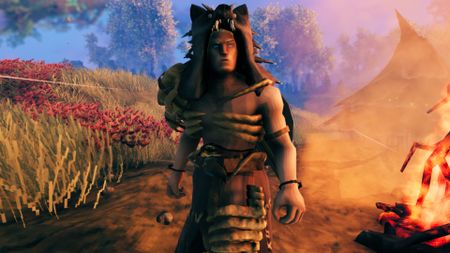 Valheim player viking wearing the Bjorn equipment from the Call to Arms update