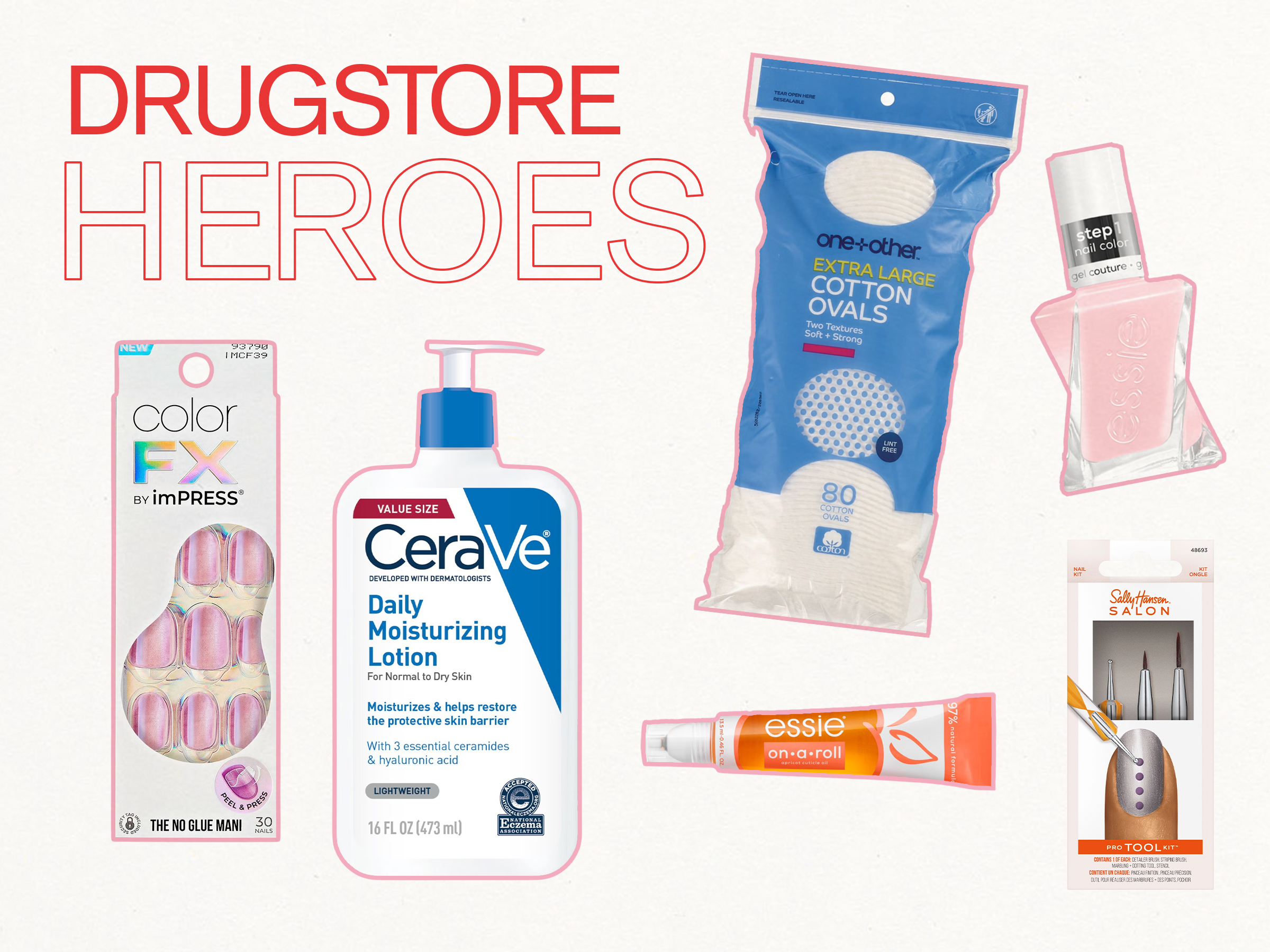 Drugstore Heroes: Stephanie Stone product picks collage