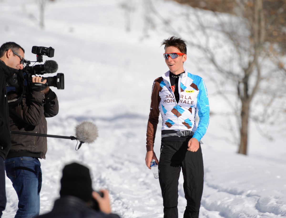 Romain Bardet was one of the first to finish the hike