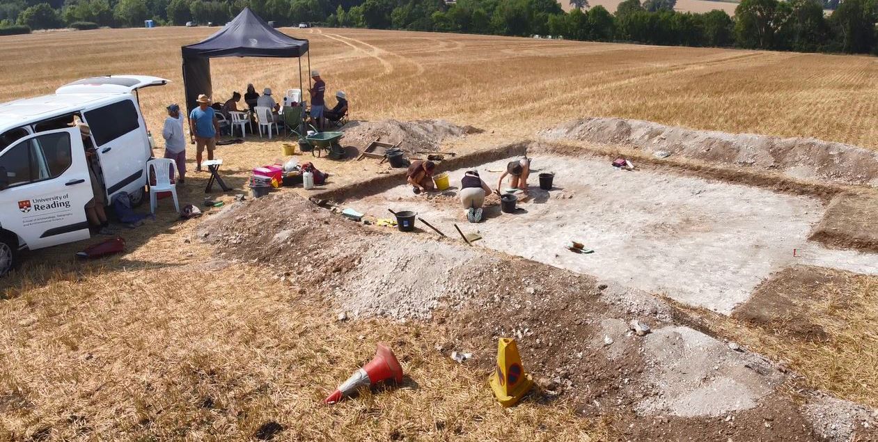 The ancient grave, thought to be that of a an Anglo-Saxon warlord who lived in the 6th century, was discovered at a site overlooking the central Thames Valley in southern England.