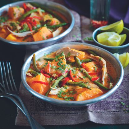 Turkey butternut squash curry-christmas left overs-woman and home