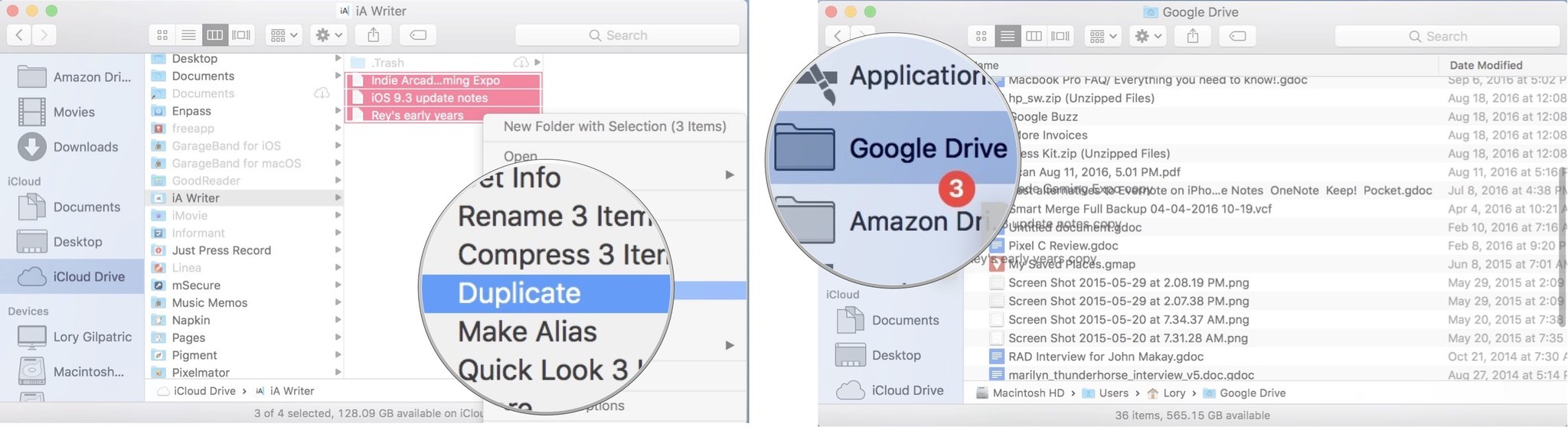Control Click and click on Duplicate, then drag the copies to a new location