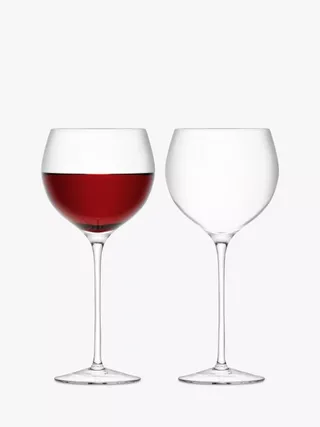 Lsa International Wine Red Wine Balloon Glass, Set of 2, 570ml, Clear