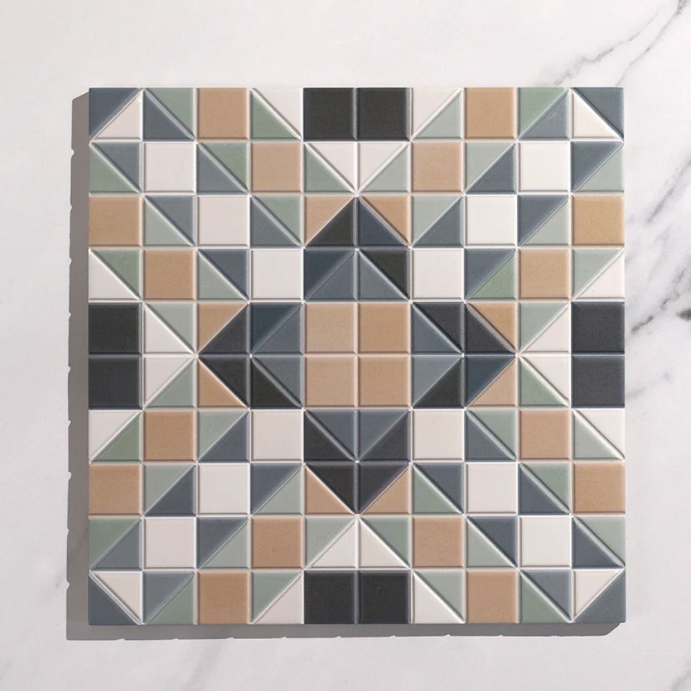 Highly decorative floor tiles 