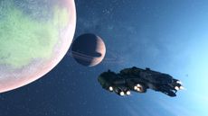 Starfield screenshot in space