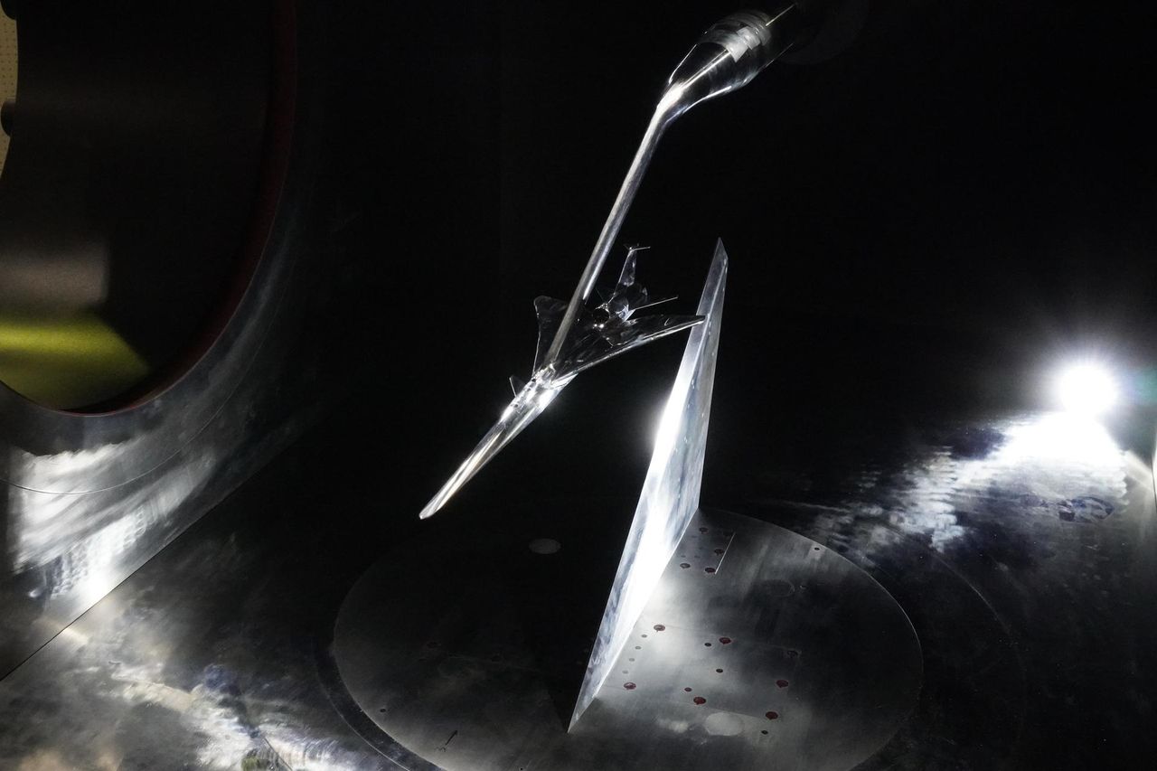 NASA's sci-fi-looking X-59 feels the supersonic wind blow in test tunnel | Space photo of the day for July 16, 2025