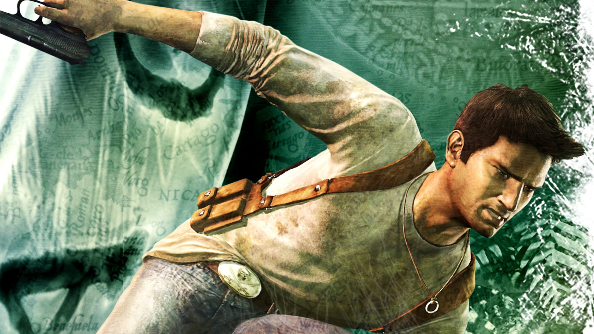Uncharted on PS3 cover art featuring Nathan Drake