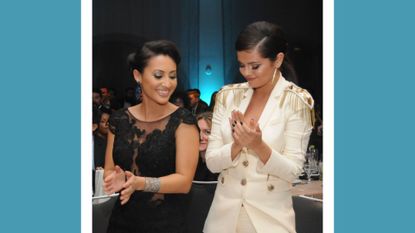  Actress Francia Raisa and actress / singer Selena Gomez attend the Unlikely Heroes' 3rd Annual Awards Dinner And Gala at Sofitel Hotel on November 8, 2014 in Los Angeles, California. 