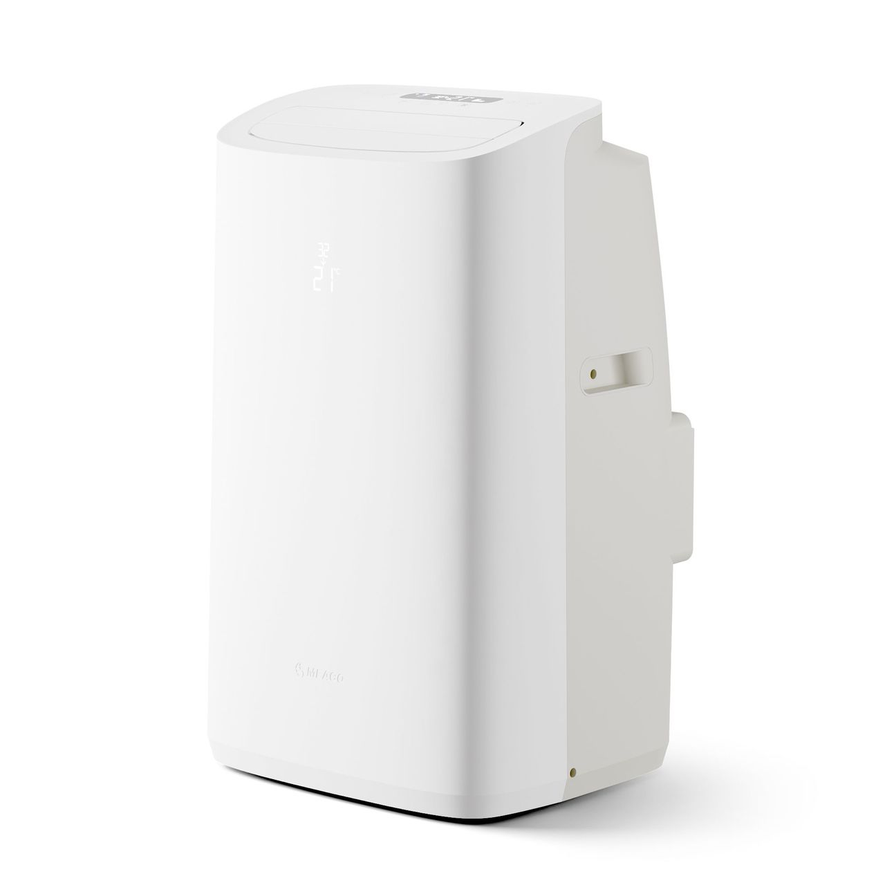 Cut out of the Meaco Cirro portable air conditioner (side view) on a white background